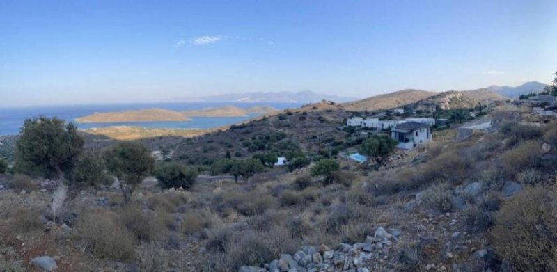 Plaka bei Elounda Großes Baugrundstück mit Meerblick in Chavgas, Elounda Grundstück kaufen